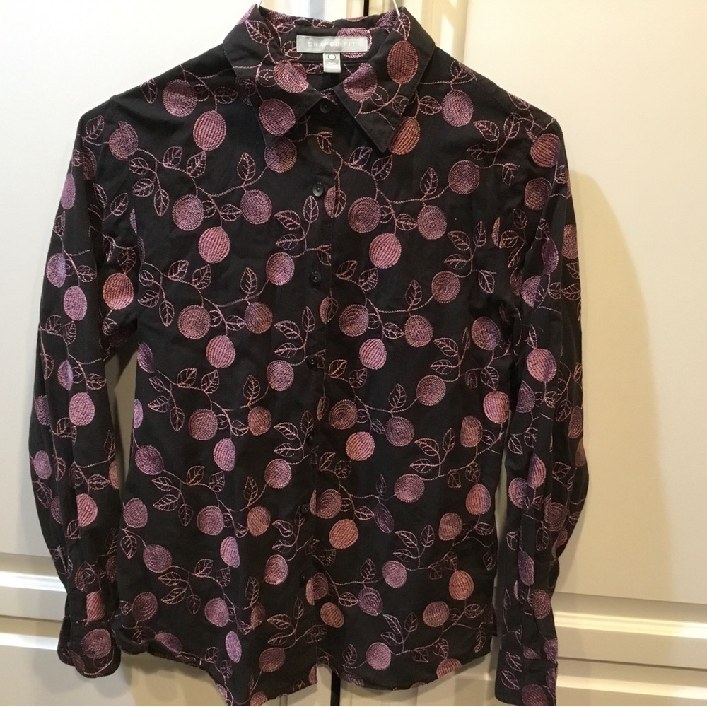 Shaped fit Foxcroft women long sleeve shirt